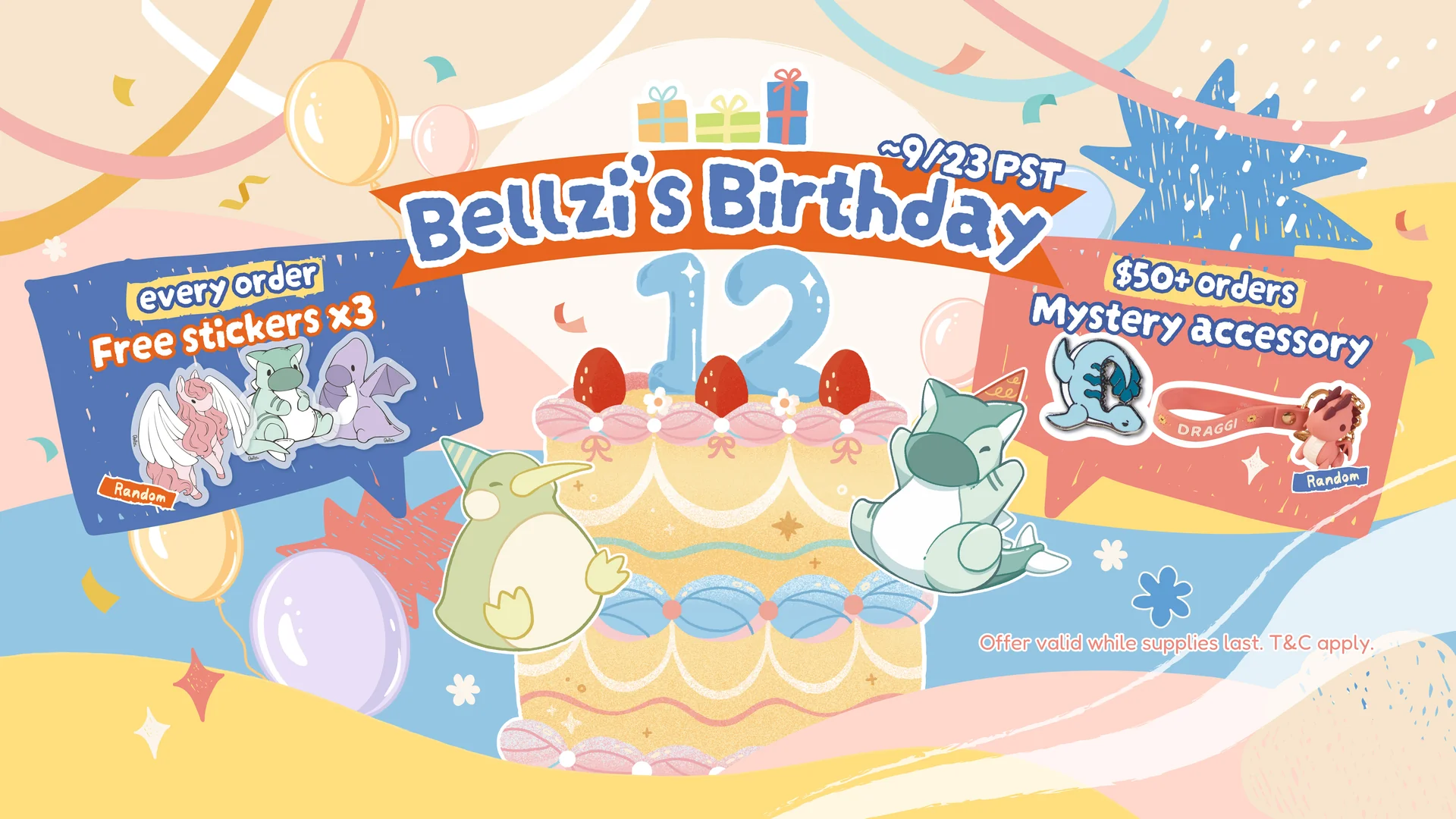 Plush Toy Store -Plush Toy Store 2025.09.17 2025 09 Bellzi Birthday Promotion Banner Web