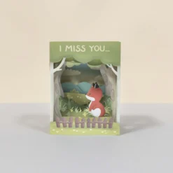 3D Greeting Card - I Miss You -Plush Toy Store Lr 9461 sw