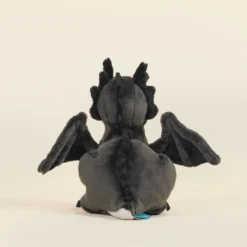 Mini Black Draggi The Fire Dragon -Plush Toy Store Photo BlackDraggi S B