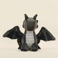 Mini Black Draggi The Fire Dragon -Plush Toy Store Photo BlackDraggi S F2